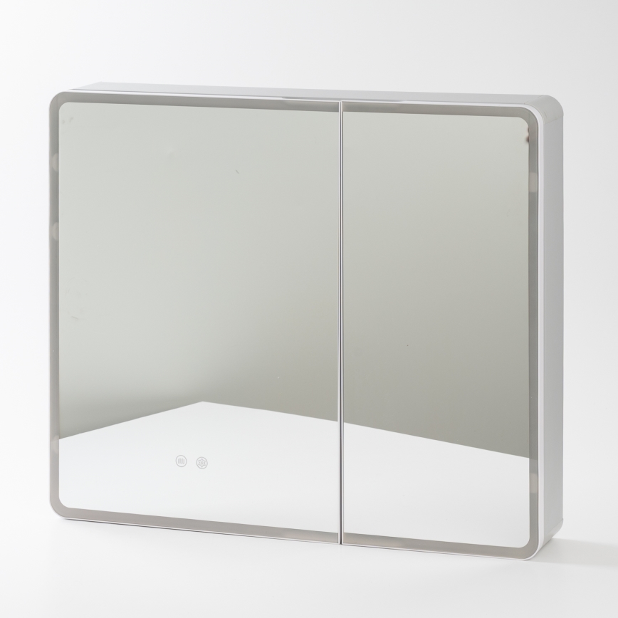 BRILAGI - Mobile da bagno specchiato LED con retroilluminazione NOTO DOUBLE 78x65 cm