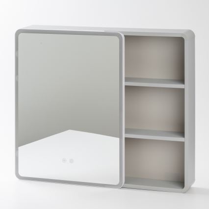 BRILAGI - Mobile da bagno specchiato LED con retroilluminazione NOTO SINGLE 77x65 cm