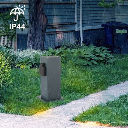 Brilagi - Multipresa verticale da esterno PILLAR 1Z SCHUKO 230V IP44 antracite