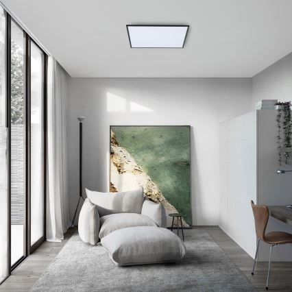 Brilagi - Plafoniera LED dimmerabile SLIMFRAME LED/58W/230V 60x60 cm 3000-6000K nero + telecomando