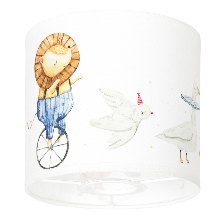 BRILAGI - Paralume universale BOBO E27 diam. 15 cm bianco/animaletti