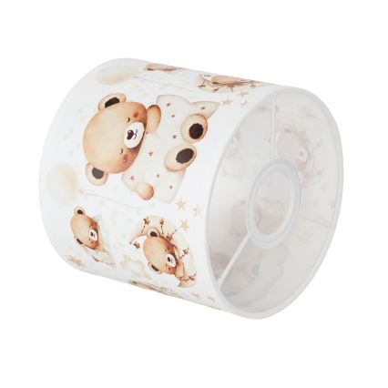 BRILAGI - Paralume universale BOBO E27, diametro 15 cm, bianco/orsetti
