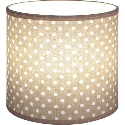 Brilagi - Paralume universale BOBO E27 Ø 15 cm beige/pois