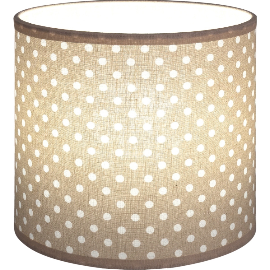 Brilagi - Paralume universale BOBO E27 Ø 15 cm beige/pois