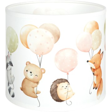 Brilagi - Paralume universale BOBO E27 Ø 15 cm bianco/animaletti