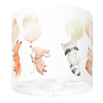 BRILAGI - Paralume universale BOBO E27 Ø 15 cm bianco/animaletti