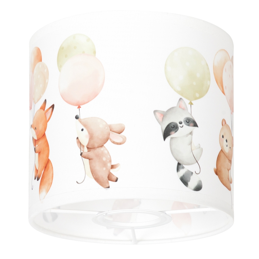 BRILAGI - Paralume universale BOBO E27 Ø 15 cm bianco/animaletti