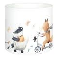 Brilagi - Paralume universale BOBO E27 Ø 15 cm bianco/animaletti