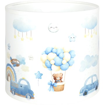 Brilagi - Paralume universale BOBO E27 Ø 15 cm bianco/blu con orsetti
