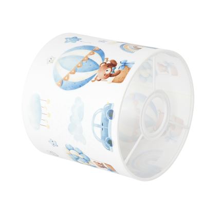 BRILAGI - Paralume universale BOBO E27 Ø 15 cm bianco/blu con orsetti