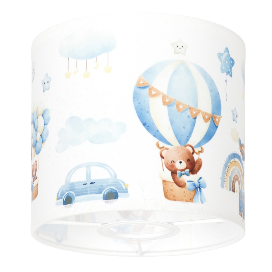 BRILAGI - Paralume universale BOBO E27 Ø 15 cm bianco/blu con orsetti