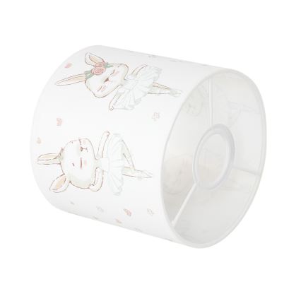BRILAGI - Paralume universale BOBO E27 Ø 15 cm bianco/coniglietti