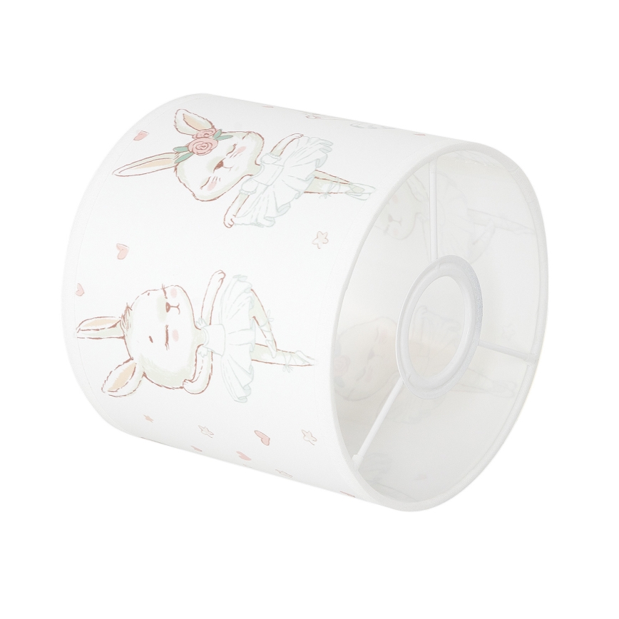 BRILAGI - Paralume universale BOBO E27 Ø 15 cm bianco/coniglietti
