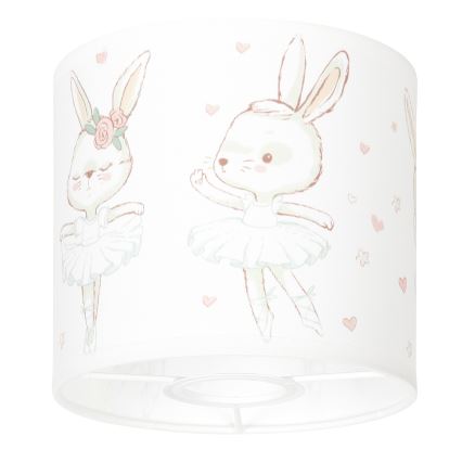 BRILAGI - Paralume universale BOBO E27 Ø 15 cm bianco/coniglietti