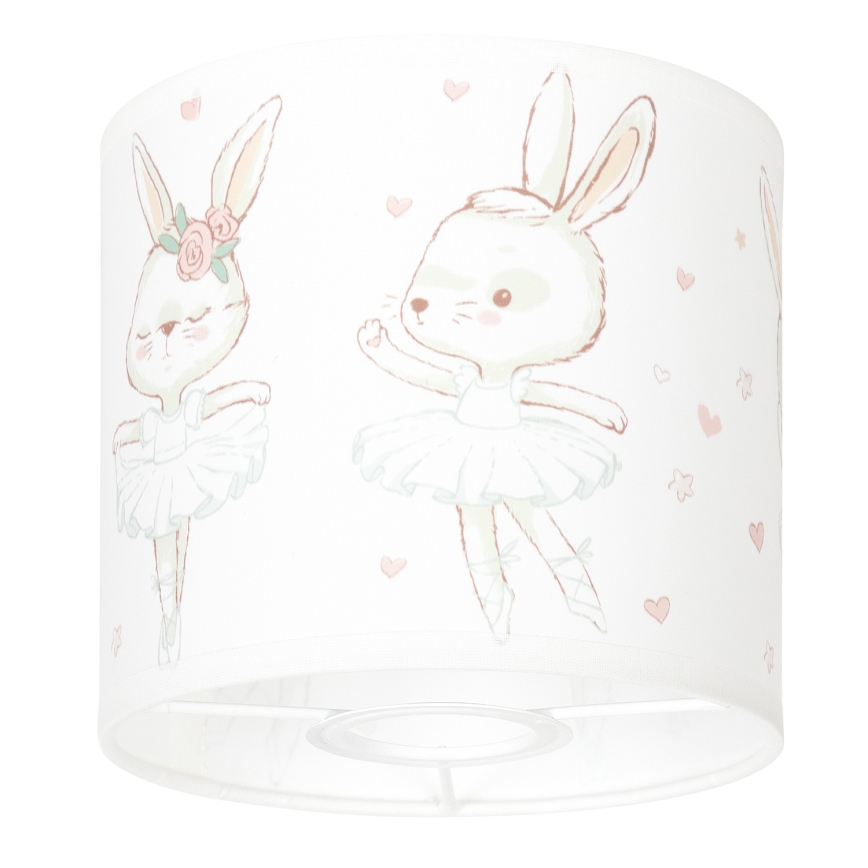 BRILAGI - Paralume universale BOBO E27 Ø 15 cm bianco/coniglietti
