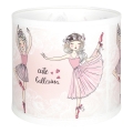 Brilagi - Paralume universale BOBO E27 Ø 15 cm bianco/rosa/con motivo a ballerine