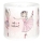 Brilagi - Paralume universale BOBO E27 Ø 15 cm bianco/rosa/con motivo a ballerine