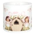 Brilagi - Paralume universale BOBO E27 Ø 15 cm bianco/rosa/fate