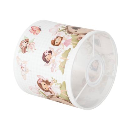 BRILAGI - Paralume universale BOBO E27 Ø 15 cm bianco/rosa/fate