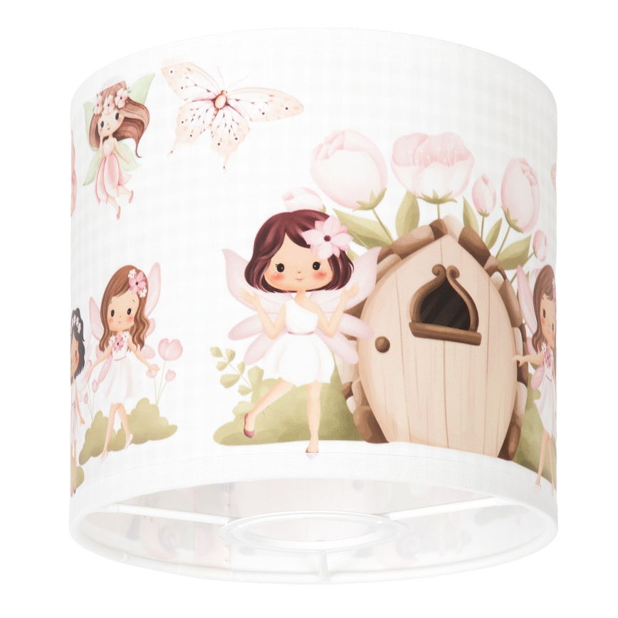BRILAGI - Paralume universale BOBO E27 Ø 15 cm bianco/rosa/fate