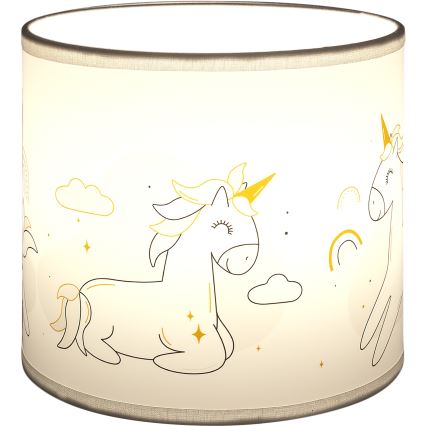 Brilagi - Paralume universale BOBO E27 Ø 15 cm bianco/unicorni