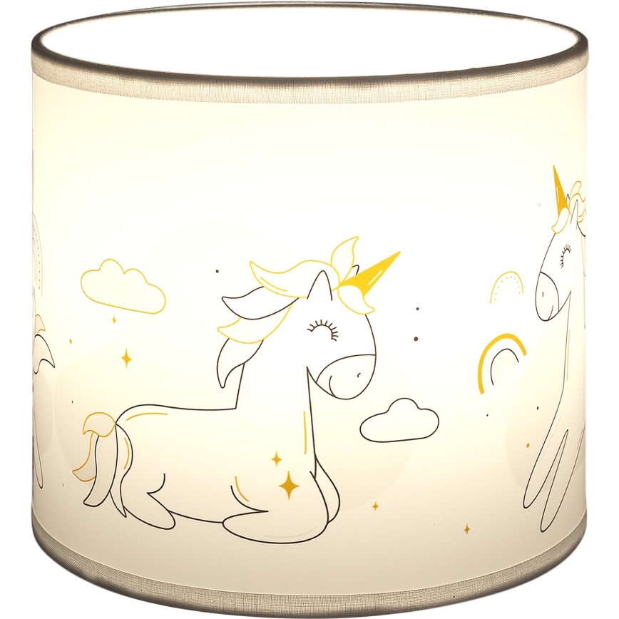 Brilagi - Paralume universale BOBO E27 Ø 15 cm bianco/unicorni