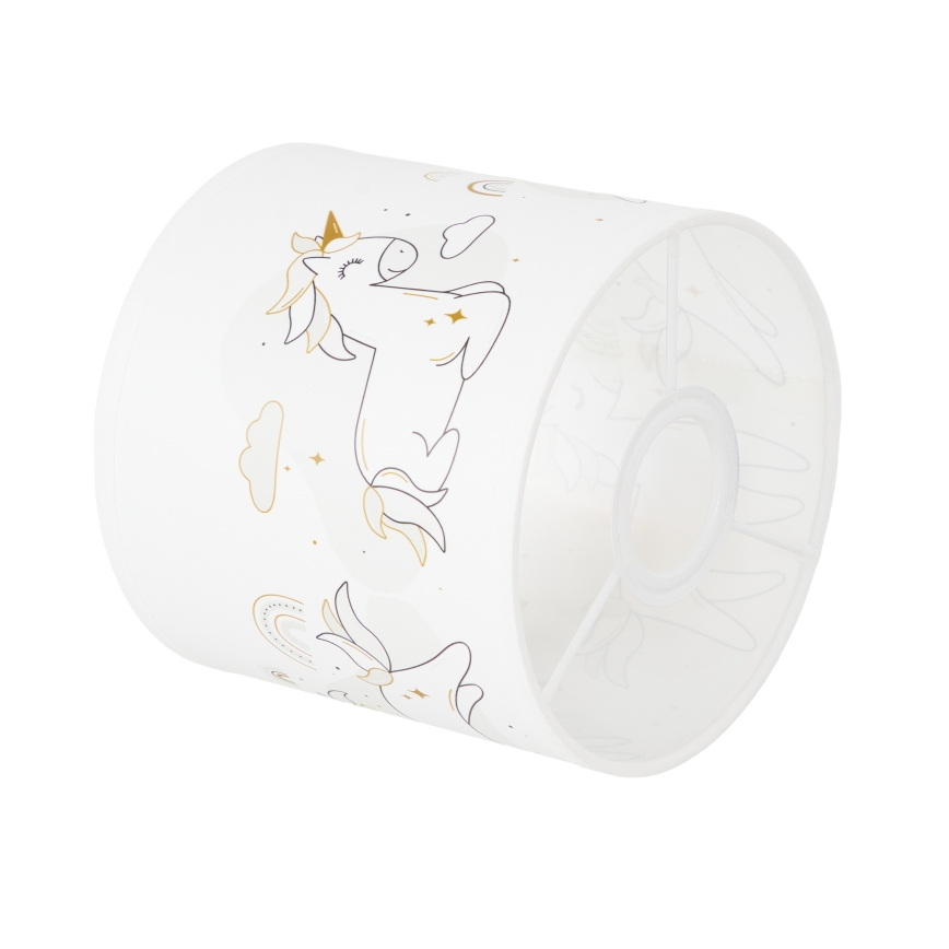 BRILAGI - Paralume universale BOBO E27 Ø 15 cm bianco/unicorni