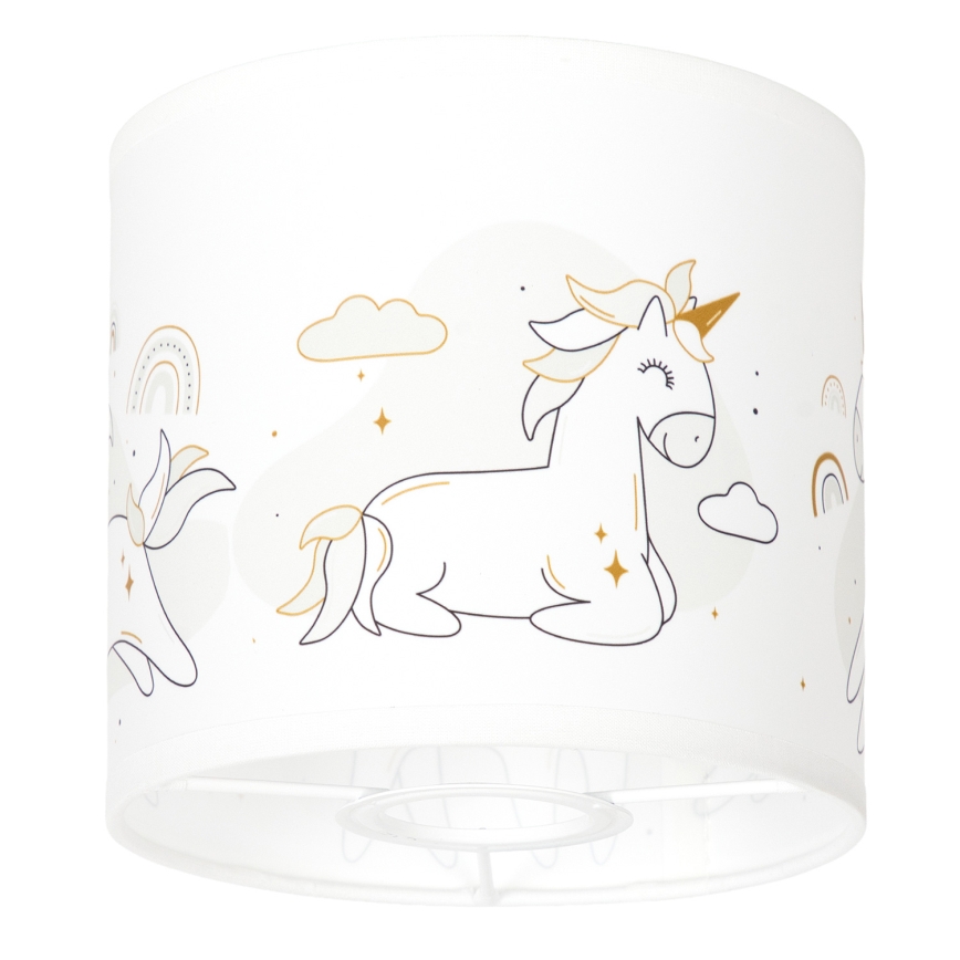 BRILAGI - Paralume universale BOBO E27 Ø 15 cm bianco/unicorni