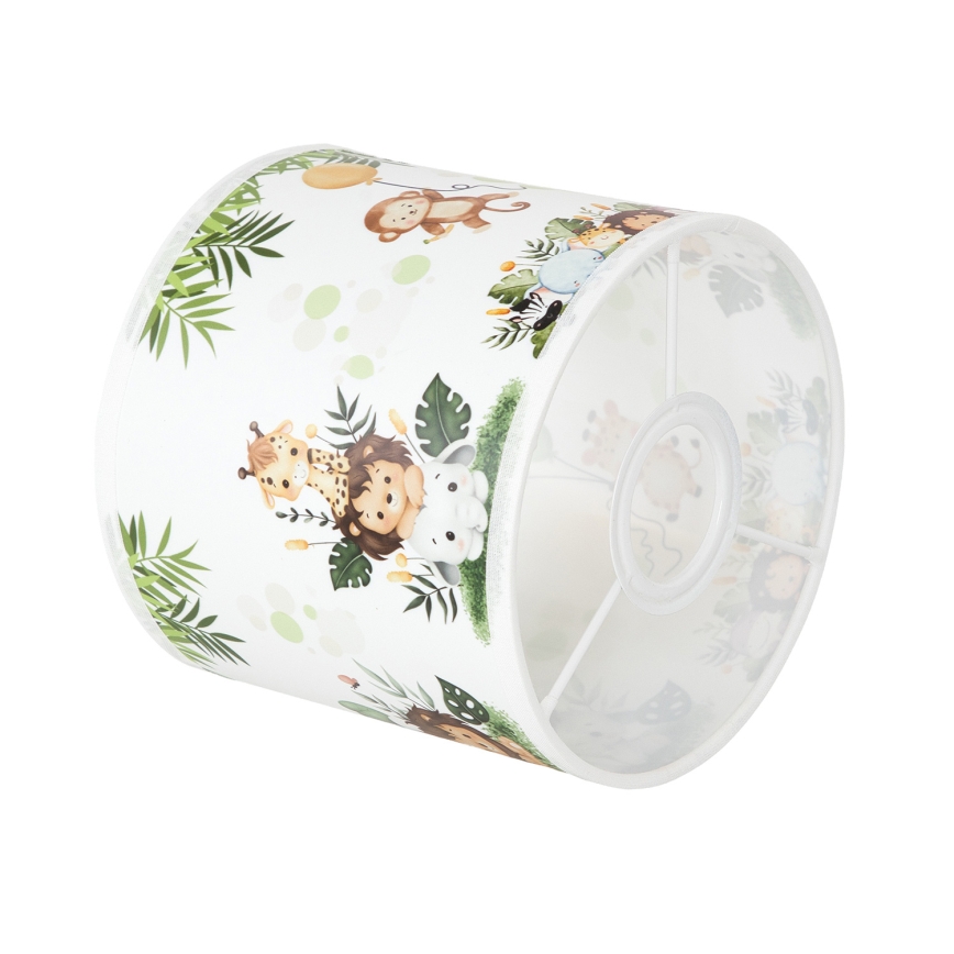 BRILAGI - Paralume universale BOBO E27 Ø 15 cm bianco/verde/giungla