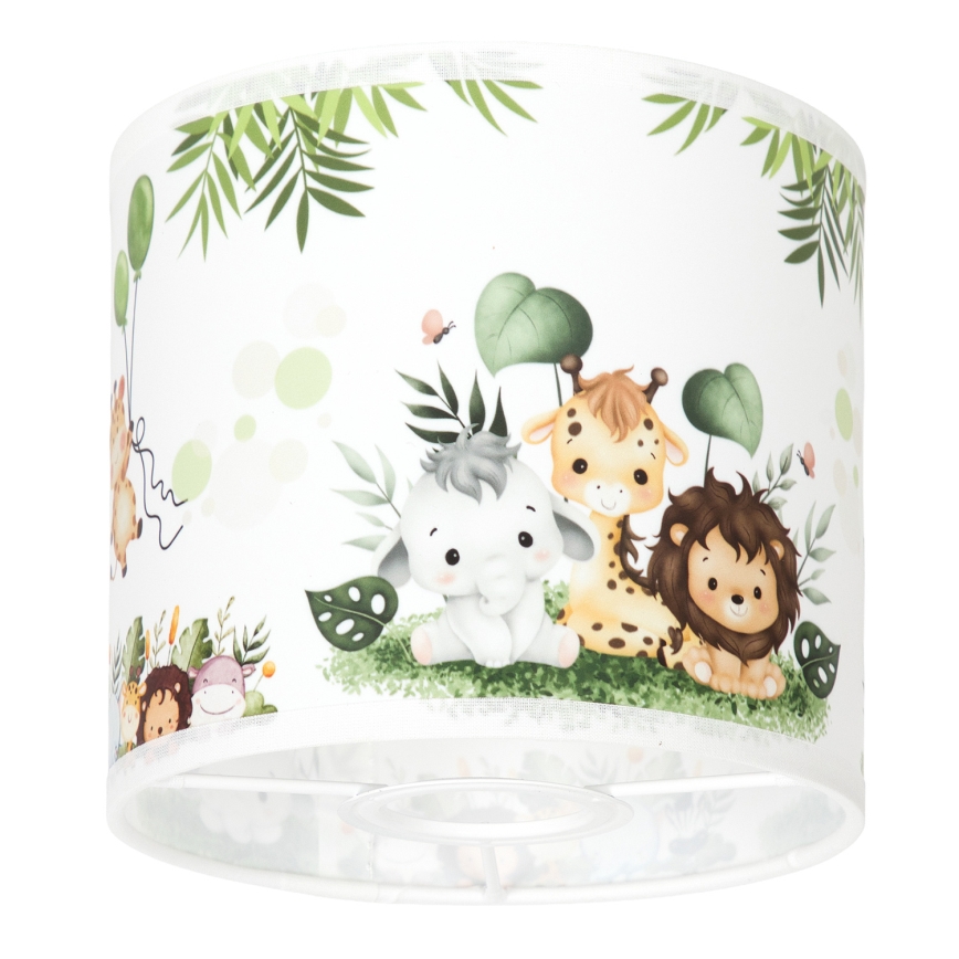BRILAGI - Paralume universale BOBO E27 Ø 15 cm bianco/verde/giungla