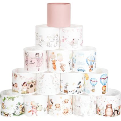 BRILAGI - Paralume universale BOBO E27 Ø 15 cm bianco/verde/giungla