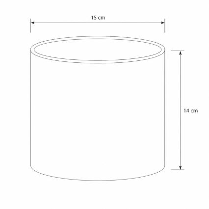 Brilagi - Paralume universale BOBO E27 Ø 15 cm rosa
