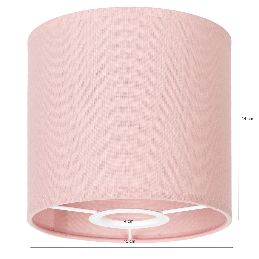 BRILAGI - Paralume universale BOBO E27 Ø 15 cm rosa