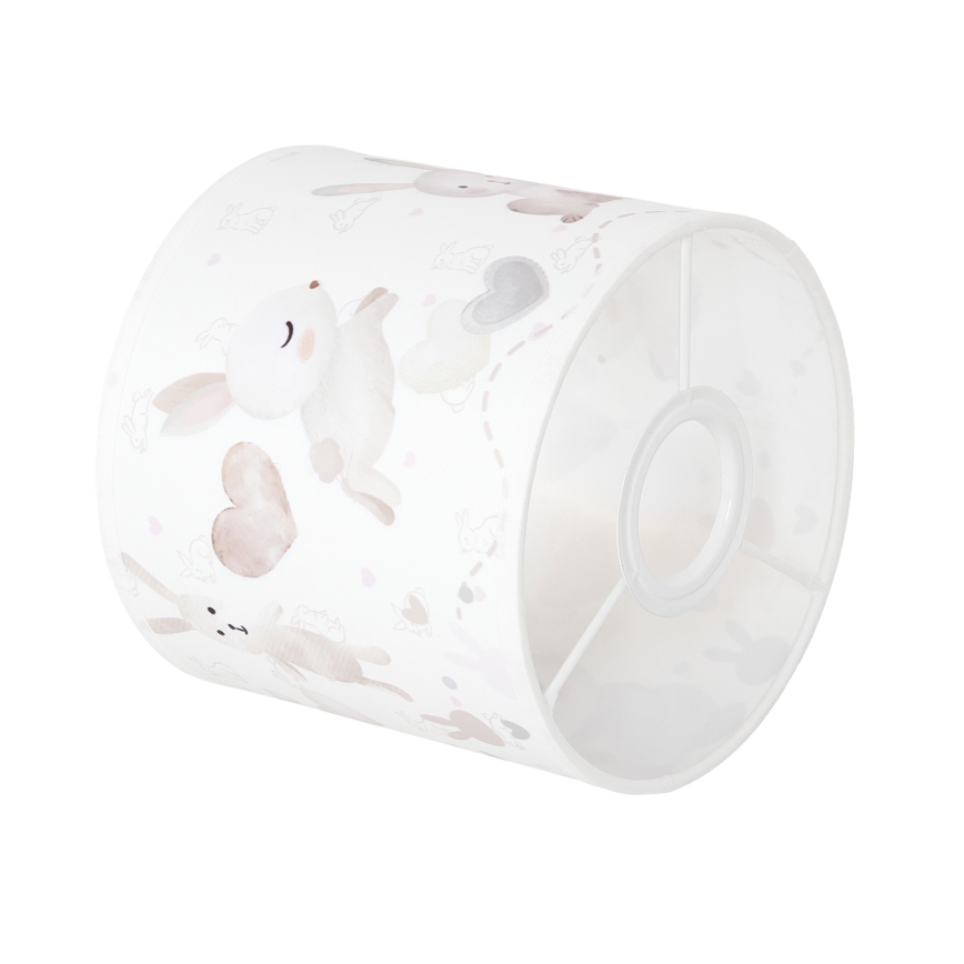 BRILAGI - Paralume universale BOBO per E27 Ø 15 cm bianco/coniglietti