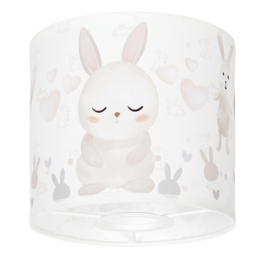 BRILAGI - Paralume universale BOBO per E27 Ø 15 cm bianco/coniglietti