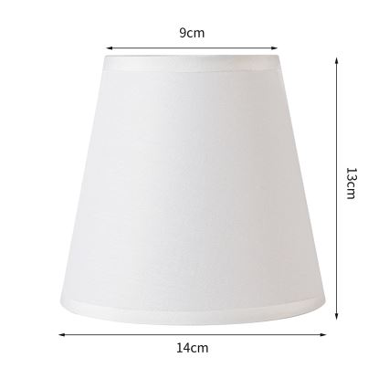 Brilagi - Paralume universale NUBILA E27 13x9 cm bianco