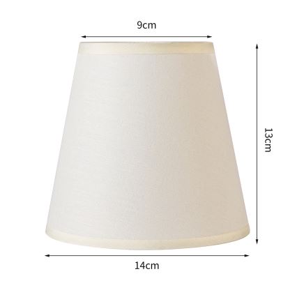 Brilagi - Paralume universale NUBILA E27 13x9 cm color crema