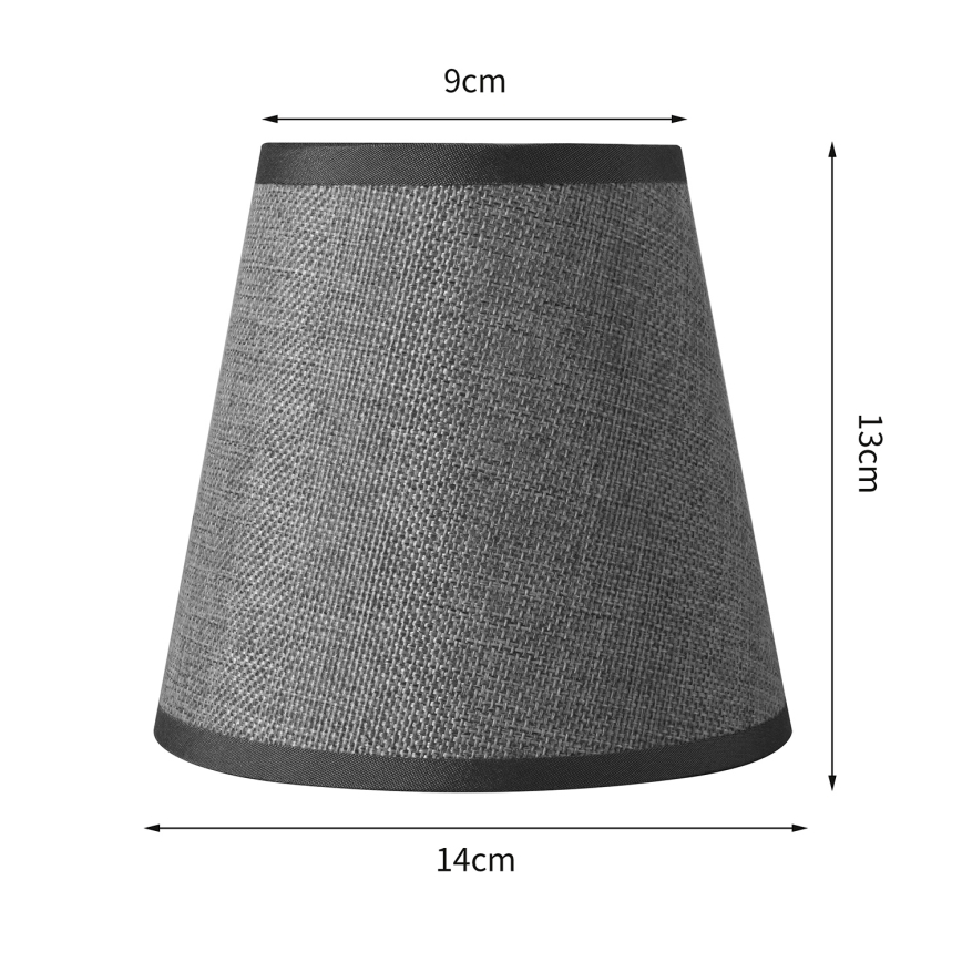 Brilagi - Paralume universale NUBILA E27 13x9 cm grigio