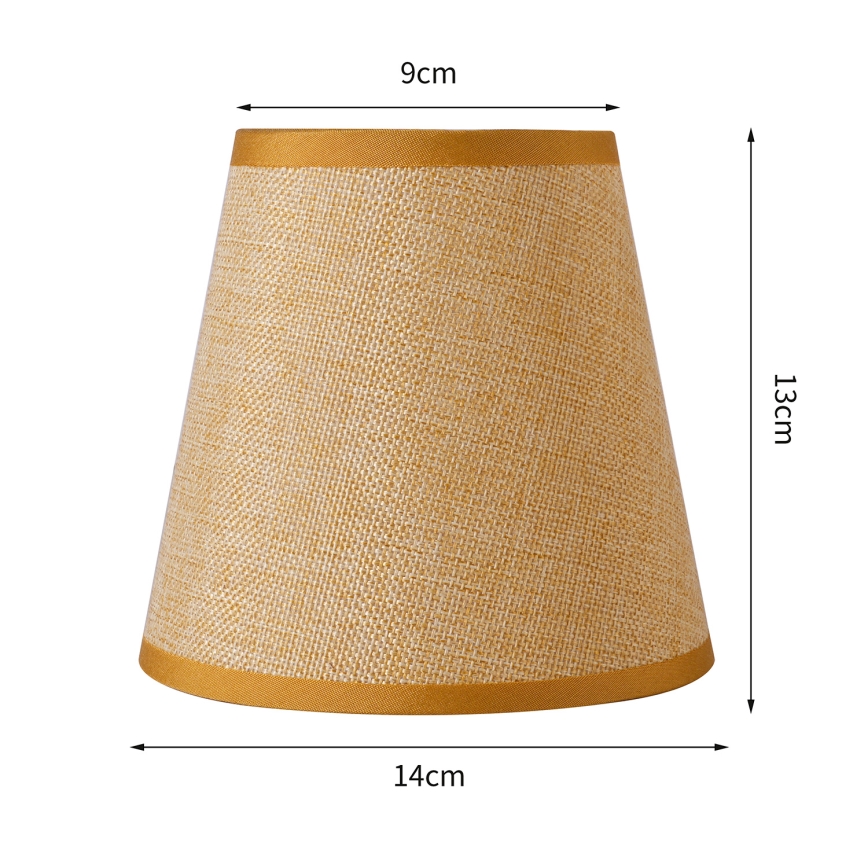 Brilagi - Paralume universale NUBILA E27 13x9 cm marrone chiaro