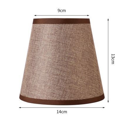 Brilagi - Paralume universale NUBILA E27 13x9 cm marrone
