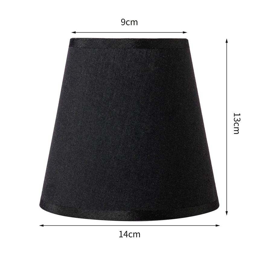 Brilagi - Paralume universale NUBILA E27 13x9 cm nero