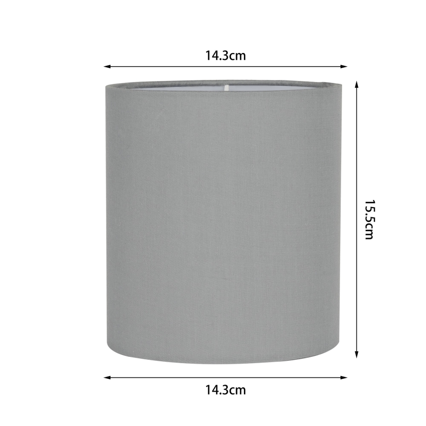 Brilagi - Paralume universale NUBILA E27 15,5x14 cm grigio chiaro