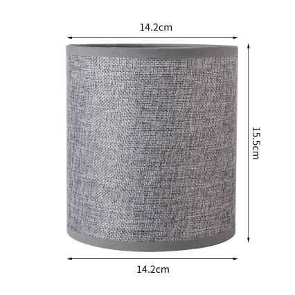 Brilagi - Paralume universale NUBILA E27 15,5x14 cm grigio