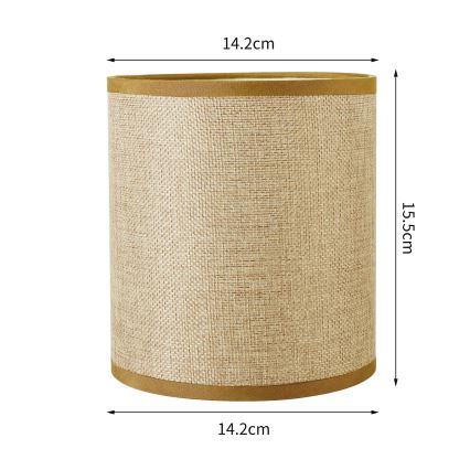 Brilagi - Paralume universale NUBILA E27 15,5x14 cm marrone chiaro