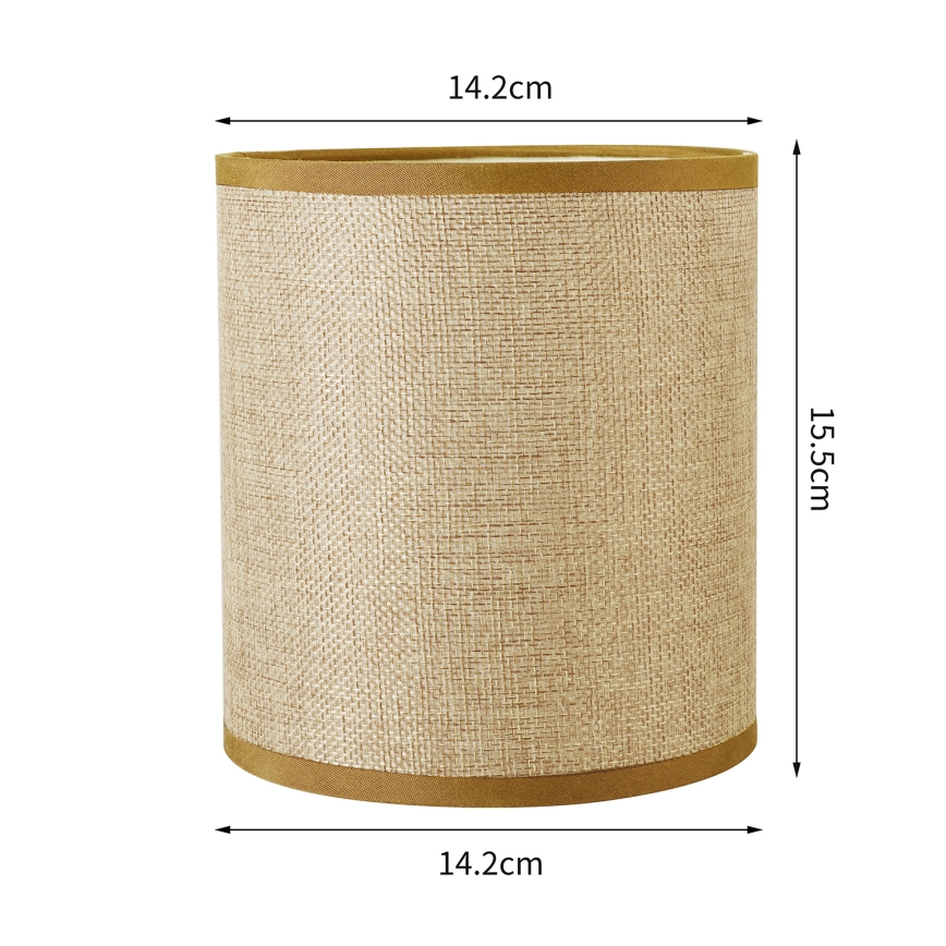 Brilagi - Paralume universale NUBILA E27 15,5x14 cm marrone chiaro
