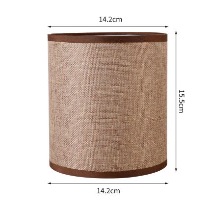 Brilagi - Paralume universale NUBILA E27 15,5x14 cm marrone