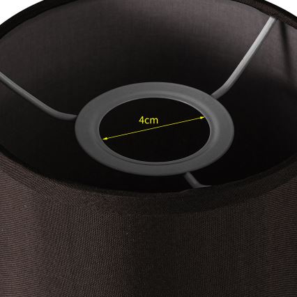 Brilagi - Paralume universale NUBILA E27 15,5x14 cm nero