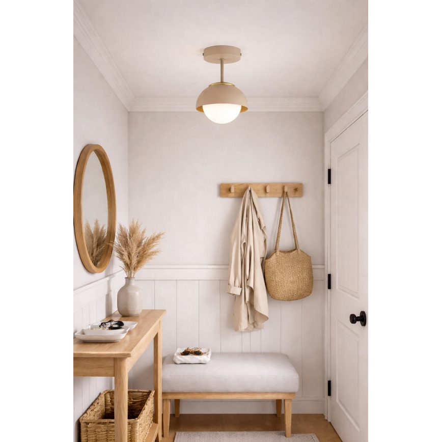 Brilagi - Plafoniera 1xE27/60W/230V beige/dorata