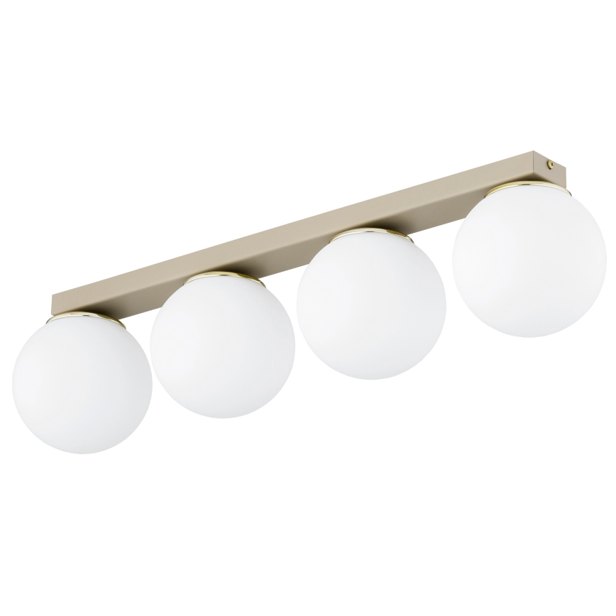 Brilagi - Plafoniera a faretti MILO 4xE27/60W/230V beige/dorato