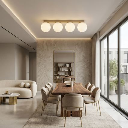 Brilagi - Plafoniera a faretti MILO 4xE27/60W/230V beige/dorato